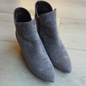 {Cole Haan} Elyse Suede Ankle Bootie, Stormcloud (Size 7.5)